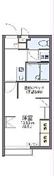 レオパレスＲｙｕ 2階1Kの間取り