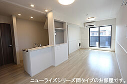 JR水戸線 新治駅 徒歩13分の賃貸アパート 2階2LDKのリビング/ダイニング