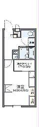 レオパレスプランドール 1Kの間取図画像