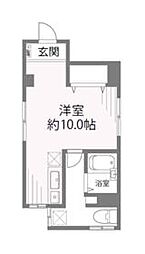 西武有楽町線 小竹向原駅 徒歩9分の賃貸マンション 4階ワンルームの間取り