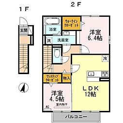 WingT 2LDKの間取図画像