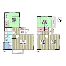 九十九里戸建て 1階4LDKの間取り