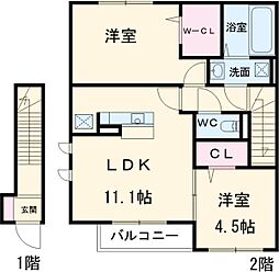 間取図画像 2LDK