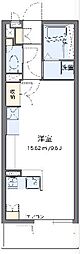 レオネクストヴィーブル3 ワンルームの間取図画像