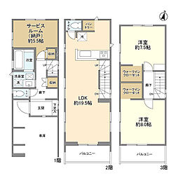 Kolet富士見水谷東#03 1階2SLDKの間取り