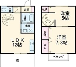 Ｃｌａｓｓｅｅｄ　Ａ棟 1階2LDKの間取り