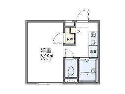 京急本線 上大岡駅 徒歩22分の賃貸アパート 2階1Kの間取り