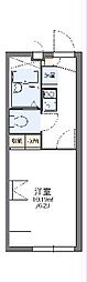 レオパレスピース 1Kの間取図画像