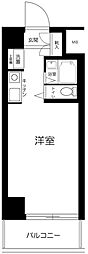 スカイノブレ川崎柳町 ワンルームの間取図画像