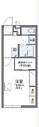 レオパレス岩栄 1Kの間取図画像