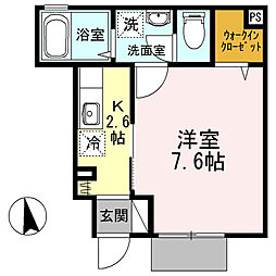 JR埼京線 北赤羽駅 徒歩8分の賃貸アパート 1階1Kの間取り
