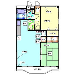 グレースマンション栄 2LDKの間取図画像