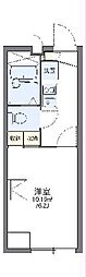 レオパレスプレジール 1階1Kの間取り