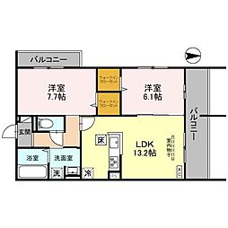 間取図画像 2LDK
