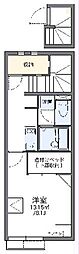 レオネクストアンエトワール 1Kの間取図画像