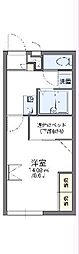 レオパレスサン平井 1Kの間取図画像