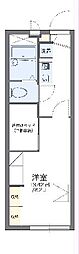 レオパレスサン平井2 1Kの間取図画像