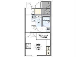 レオパレス高岡レジデンス 1Kの間取図画像
