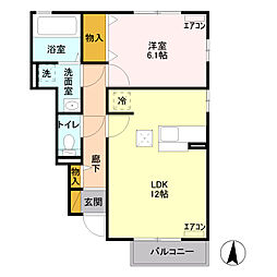 間取図画像 1LDK