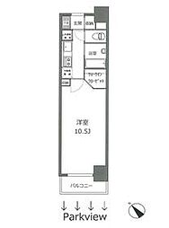 JR京浜東北・根岸線 横浜駅 徒歩12分の賃貸マンション 4階1Kの間取り