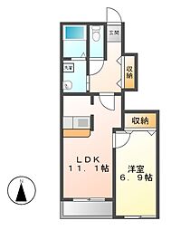間取図画像 1LDK