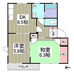 間取図画像 2DK