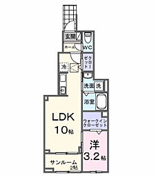 間取図画像 1LDK