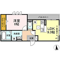 間取図画像 1LDK