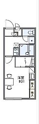 レオパレスサニーブライト 1Kの間取図画像