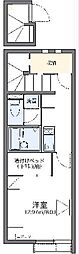 レオネクストレプロットIII 2階1Kの間取り