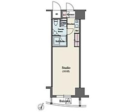 ＭＦＰＲ代々木タワー 4階1Kの間取り