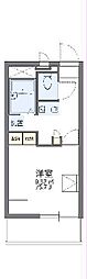 レオパレスアドミラブールワタル 1Kの間取図画像