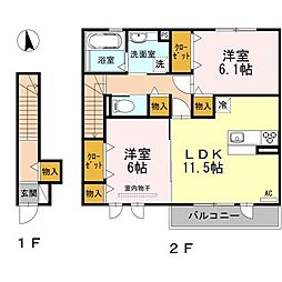 間取図画像 2LDK