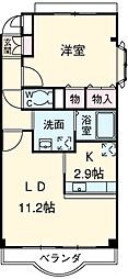 JR武豊線 東浦駅 徒歩12分の賃貸マンション 3階1LDKの間取り