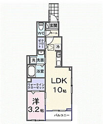 間取図画像 1LDK