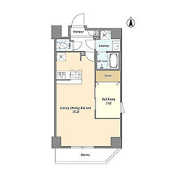 間取図画像 1LDK