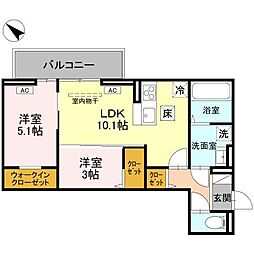 間取図画像 2LDK