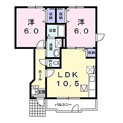 間取図画像 2LDK