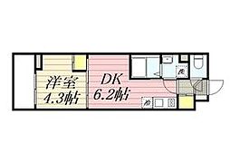 都営三田線 西巣鴨駅 徒歩7分の賃貸マンション 1階1DKの間取り