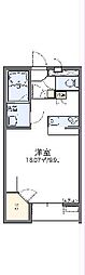 レオパレスハミングライン 1Kの間取図画像