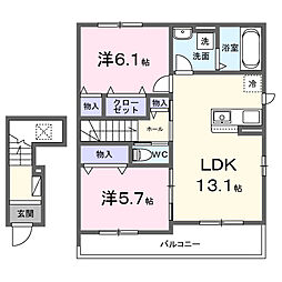 間取図画像 2LDK