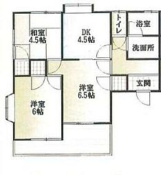 JR内房線 君津駅 3.6kmの賃貸アパート 2階3DKの間取り