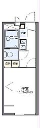 レオパレスファーレIV 2階1Kの間取り