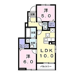 間取図画像 2LDK