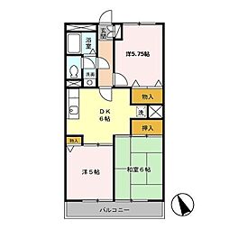 Ｍ.Ｓマンション 3階3DKの間取り
