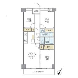 ＫＤＸレジデンス田園調布 4階3LDKの間取り