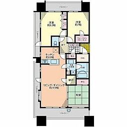 近鉄名古屋線 近鉄四日市駅 徒歩12分の賃貸マンション 6階3SLDKの間取り