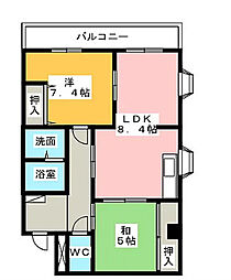 間取図画像 2LDK