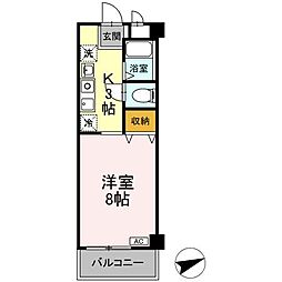 近鉄名古屋線 近鉄四日市駅 バス19分 毘沙門前（三重交通）下車 徒歩9分の賃貸アパート 1階1Kの間取り