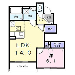 間取図画像 1LDK